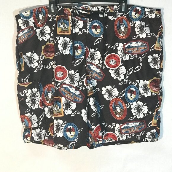 Big Dogs Hawaiian Beach Trunks Board Shorts - Picture 3 of 9